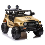 ZUN Licensed TOYOTA FJ Cruiser,12V Kids ride on car 2.4G W/Parents Remote Control,electric car for W1396107512