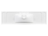 48" Resin Basin for Bathroom, with Undermount Rectangular Double Sinks, 8 inch Faucet Holes, N725P546919K