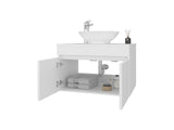 Sheridan Bathroom Vanity with 2 Doors and Sink, White B128P314799