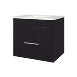 Story Floating Bathroom Vanity Set with Sink, One Drawer Wengue B128P314807