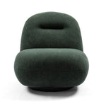 ZUN Larger Luxury Modern Swivel Accent Chair, Tight Back Ice Flower Velvet Sofa Chair, Minimalist Style W2664P256527