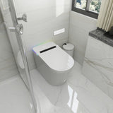 ZUN Smart Toilet with Built-in Bidet Seat, Tankless Toilet with Auto Lid Opening, Closing and Flushing, W2894P228360