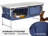 4 Ft Folding Camping Table with Storage 52149986