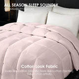 Pink plus-size comforter for all seasons, perfect for cozy bedrooms, luxurious hotel rooms, single, 52937538