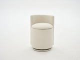 075-Velvet Fabric Swivel Accent Chair, Comfy Barrel Vanity Chair With Curved Backrest, Upholstered W527P557552