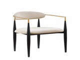 Modern Contemporary 2pcs Side Chairs Taupe Fabric Upholstered Ultra Stylish Chairs Set B011139605