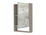 Burlington Rectangle Medicine Cabinet with Mirror Light Grey B06280282