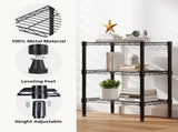 4-Tier Metal Wire Shelving Unit Adjustable Heavy-Duty Steel Storage Rack for Kitchen 69196632