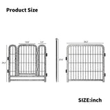 ZUN Dog Playpen 8 Panels 24" Height Heavy Duty Dog Fence Puppy Pen for Large Medium Small Dogs Indoor W578P187932