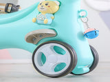 Rocking Horse Toddlers, Balance Bike Ride On Toys with Push Handle, Backrest and Balance Board 44015752