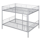Full Over Full Metal Bunk Bed, Sliver MF310408AAN