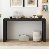 U_STYLE Modern Style Console Table made of Paulownia Solid Wood Veneer,Suitable for Foyer, Living N711P205930B