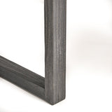 Outdoor 69" Acacia Wood Dining Table, Sandblast Dark Gray Finish 62617.00SDGRY