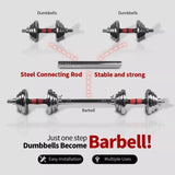 Adjustable Dumbbell Set Home Gym Cast Iron Barbell Sets with Carry Box 66lbs Office Bedroom Workout T3060P288487