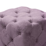 Purple Modern Velvet Upholstered Ottoman, Exquisite Small End Table, Soft Foot Stool,Dressing Makeup W1170103517