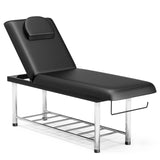 Professional Stationary Massage Table, 550lbs Heavy Duty Wide Exam Bed for Treatment, Backrest 41622002