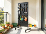23.6 x 63 in Standing Pegboard Display Stand, with 30 Hooks for Grocery & Jewelry Shop 91292335