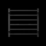 Towel Warmer 6 Bar Electric Heated Towel Rack Wall Mount Plug-in/Bath Towel Heater Matt-Black W2079P189687