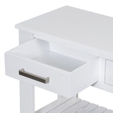 U_Style Stylish Entryway Console Table with 4 Drawers and 2 Shelves, Suitable for Entryways, Living N711P241286K