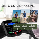 ZUN Foldable Treadmill 2.5HP Electric Folding Treadmill Running Walking Machine for Home Gym, Max 265 91264612