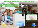 Small Household Dehumidifier for Bathroom Closet RV, RealTime Humidity Readout, 1.1L Tank Auto 84675922