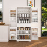 Pantry Cabinet, 71.65" Tall Storage Cabinet with Drawer, 2 Cabinets & 6 Door Adjustable 84611790