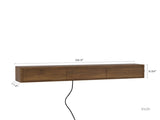 Floating TV Stand, Wall Mounted TV Shelf with Led Lights & Power Outlet,High Gloss TV Cabinet for 62728944