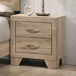 ZUN 2 Drawers PB Nightstand in Natural Finish B016P256426