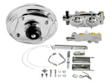 Chrome Brake Booster & Master Cylinder & PV4 Disc Valve Fits for 1968-1982 Chevrolet Corvette 22379844