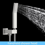 ZUN Shower System Shower Faucet Combo Set Wall Mounted with 12" Rainfall Shower Head and handheld shower 19881778