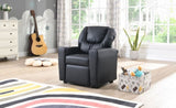 Kids Recliner Chair Black PVC W214103913