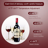 ZUN JC-48 115V 85W 1.7cu.ft/49l Electronic Wine Cabinet Cold Rolled Sheet Transparent Glass Door / 72158595