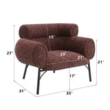 Mardi Maroon Tweed Chair B2726P309302