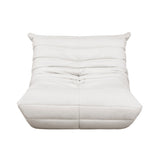 Luxury Accent Chair Tufted Beige Microfiber Comfy Chair Living Room Furniture 1pc Floor Chair B011P300061