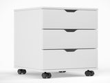 3-Drawer Vertical Filing Cabinet Rolling Wood Mobile File Cabinets Under Desk for Home Office with T3623P493349