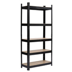 ZUN 5 Tier Heavy Duty Metal Shelving Rack Unit Garage Storage Shelf Black UK 12865320