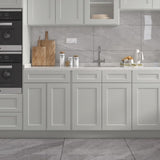 30"in W x 24"in D x 34.5"in H in Shaker Dove Plywood Ready to Assemble Sink Base Cabinets with Shelf T3210P296665