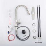 Touch Kitchen Faucet with Pull Down Sprayer-Brushed Nickel 57987813