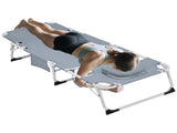 3-in-1 Heavy Duty Tanning Chair with Face Hole Adjustable 5-Position Folding Chaise Lounge Chairs 91743995