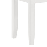 White Vanity Stool with Padded Seat B062P153878