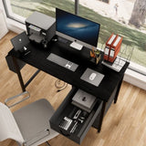 47.3"office desk with power outlet,3 drawers,Large Side Pocket, Desk Easy to Assemble,Frame W2887P239987