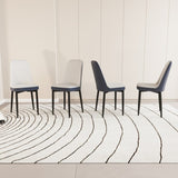 A set of 4 dining chair, modern style chair made of high-quality PU Leather fabric with thick soft 89912963