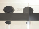 55-59"W x 72"H Frameless Double Sliding Shower Door, 304 Stainless Steel in Matte Black 5/16" W2758P385693