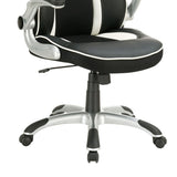 Black and Silver Adjustable Height Office Chair B062P153809