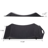 4PACK Tire Saver Ramps,Wheels Tire Saver Ramps,Anti-Slip Hard Plastic Design,Black 96888067