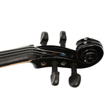 New 3/4 Acoustic Violin Case Bow Rosin Black 59680382