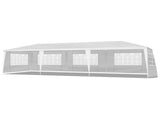 10'x30' Outdoor Party Tent with 8 Removable Sidewalls, Waterproof Canopy Patio Wedding Gazebo, White 97185781