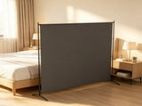 5.9ft Freestanding Outdoor Privacy Screen UPF30 Room Divider Panel, Dark Gray 57977555
