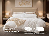 1-Pack White & Pink 3-Piece Bedding Set Solid duvet cover set includes one duvet cover and two 92078470