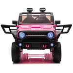 ZUN 24V Two-Seater Kids Ride On Truck Car W/Parents Control,200w*2,Seat width 20.28in,Four-wheel W1396P230270